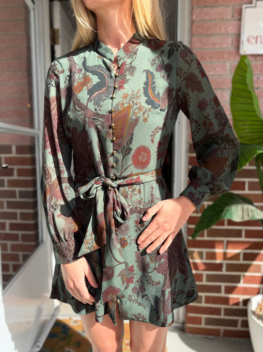 Zara | Floral Print Dress, S