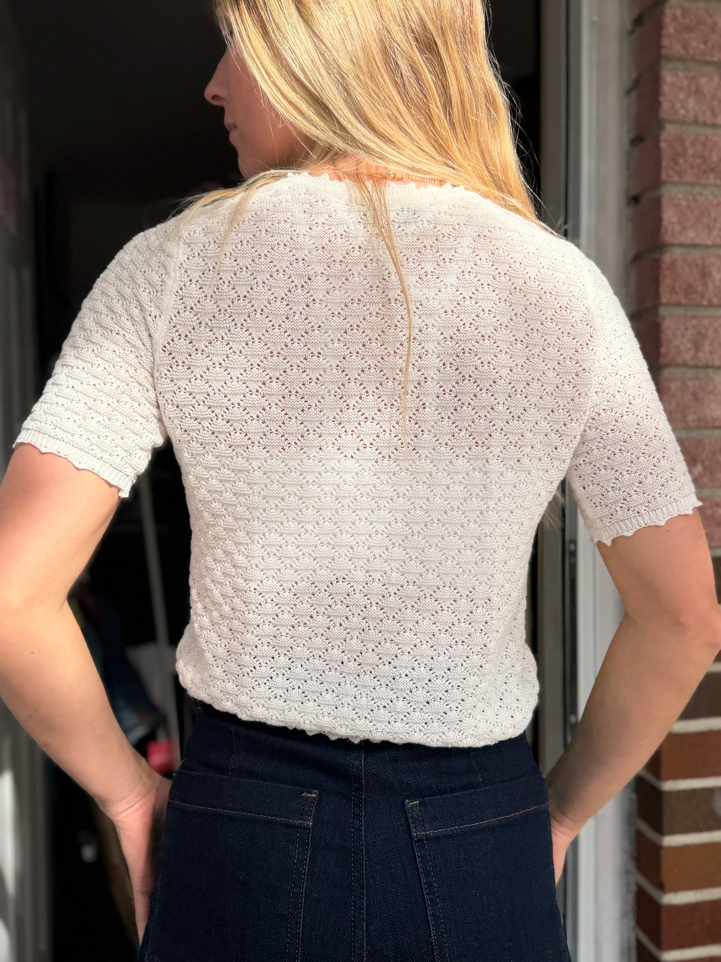 GAP |  Short Sleeve Knit Sweater, XS