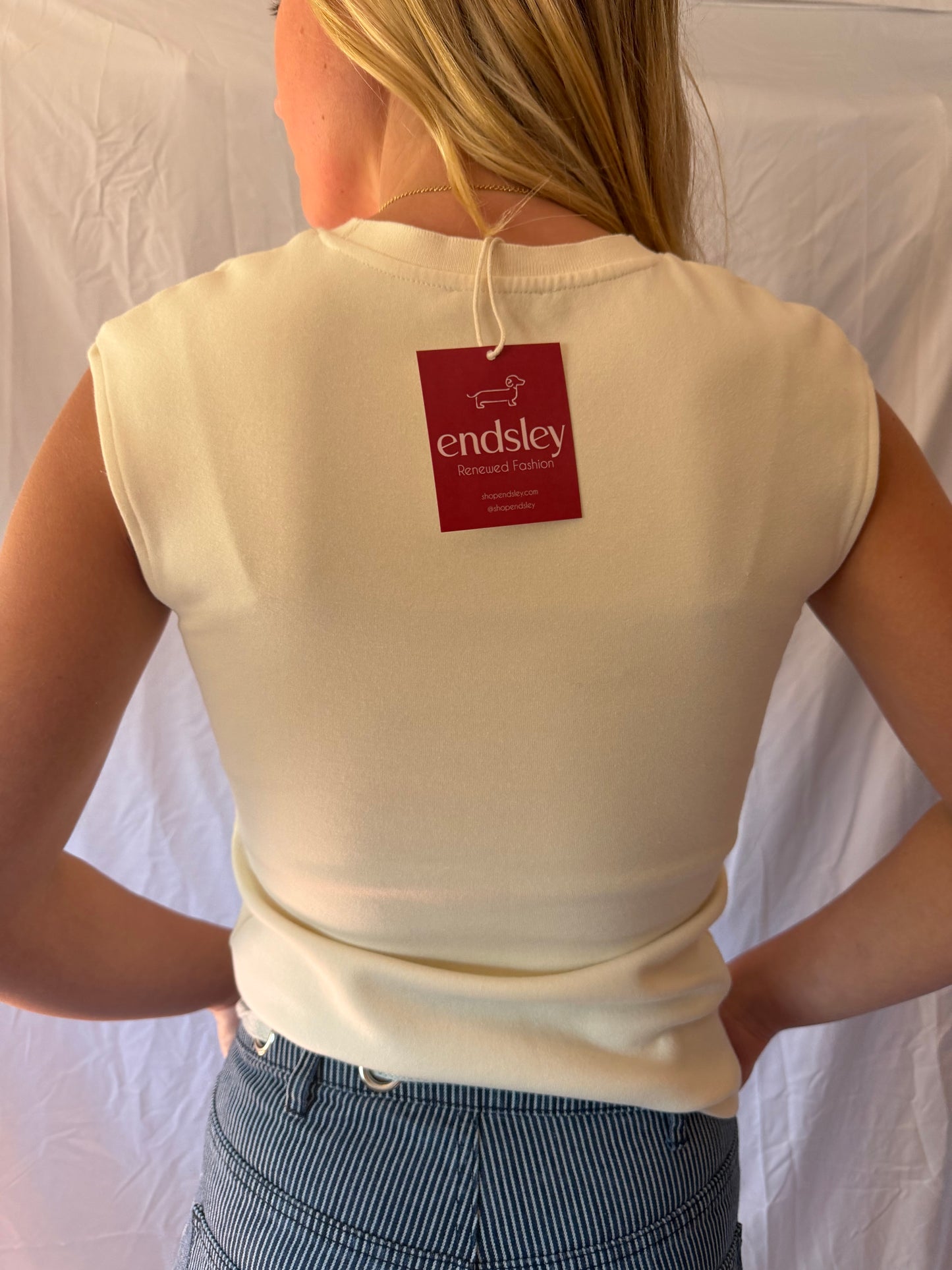Zara | Cream Tank Top, M