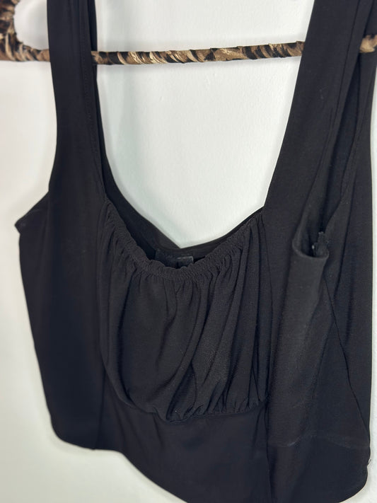 Windsor | Rouched Sleeveless Cropped Top