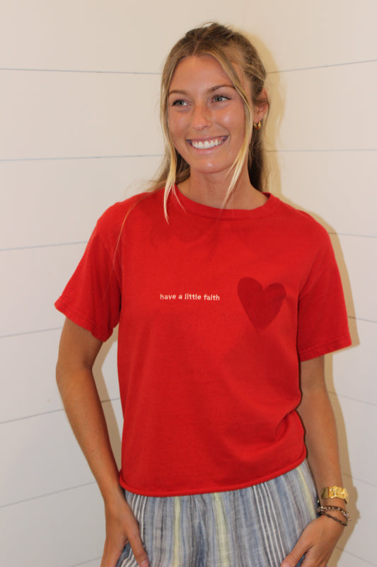 Endsley | Have a Little Faith Heart Tee, S/M