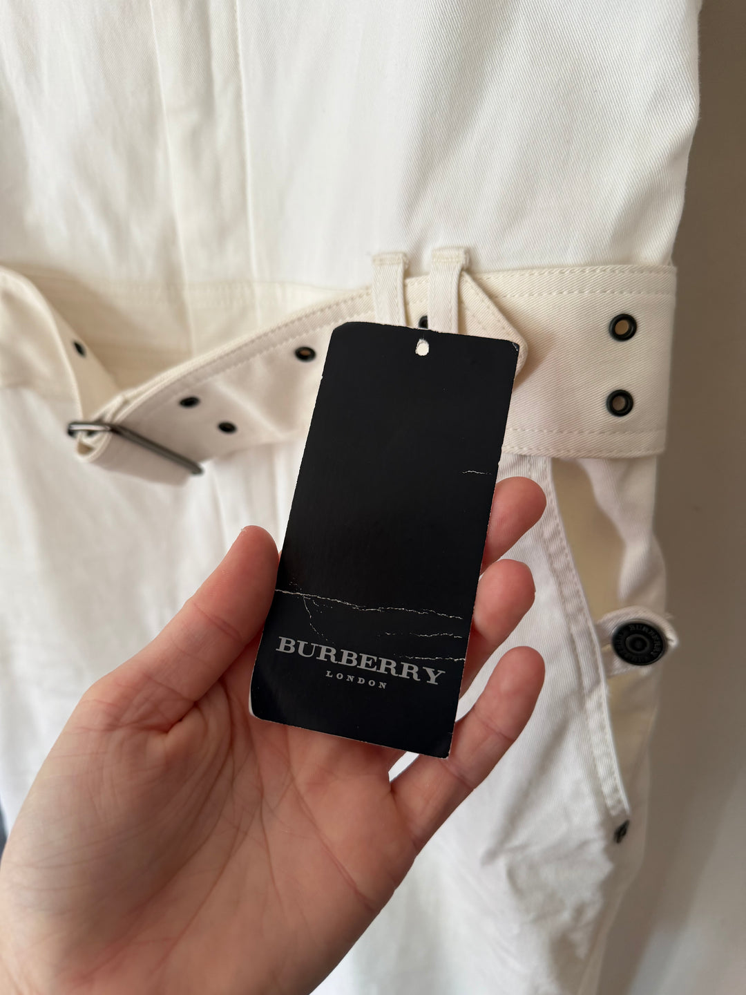 Burberry| Off-White  Denim Jumpsuit, 4/6