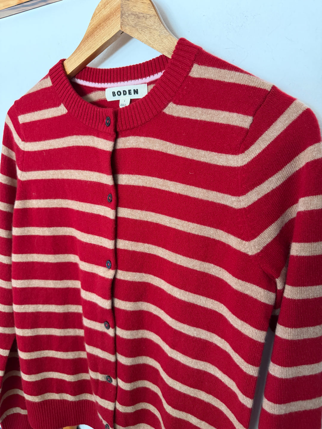 Boden | Elsie Cashmere Crew Cardigan, S