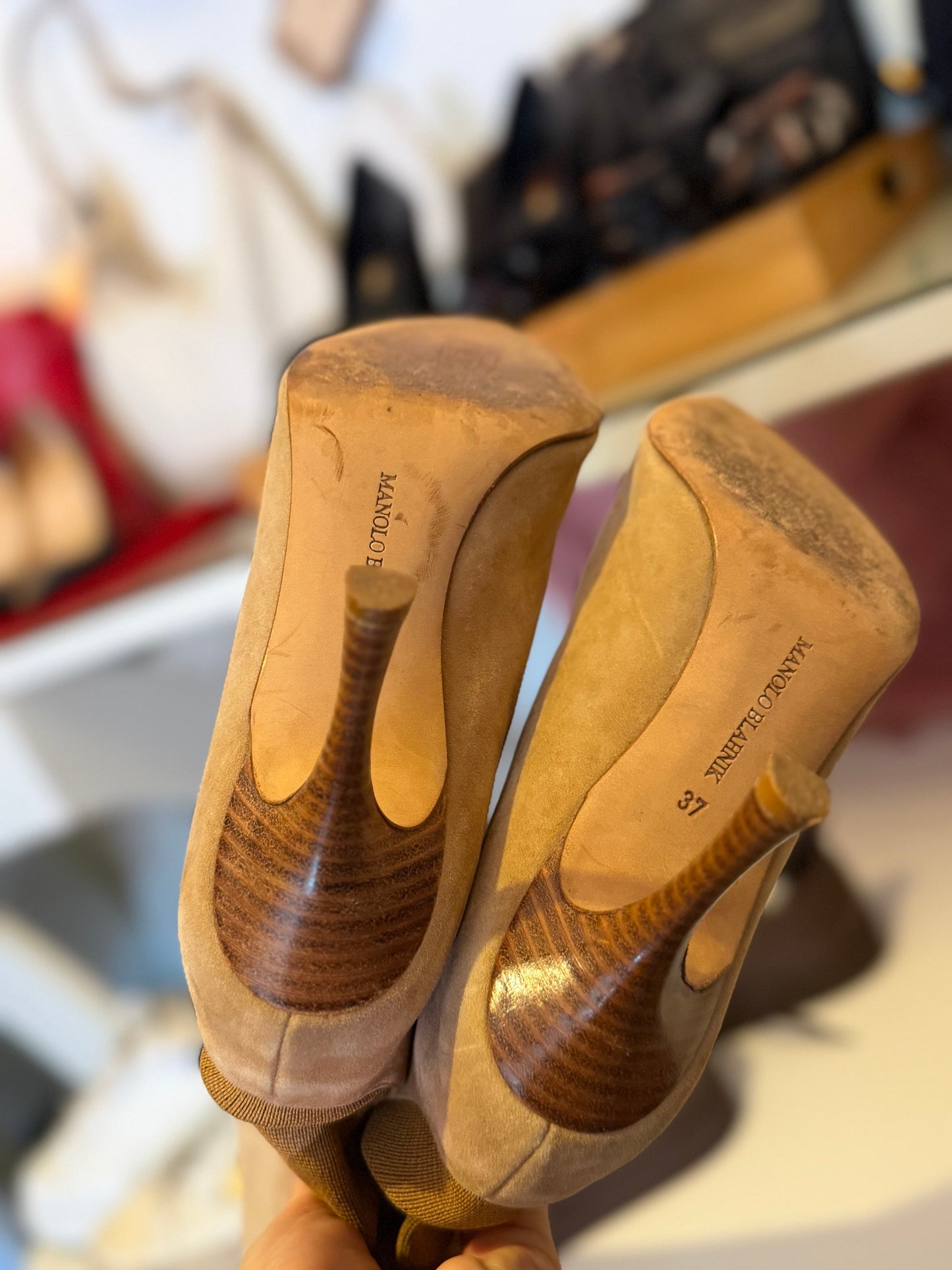 Manolo Blahnik | Suede Boots, 37