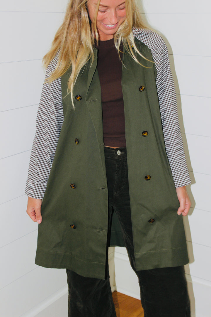 Buru  | Gingham Trench, S