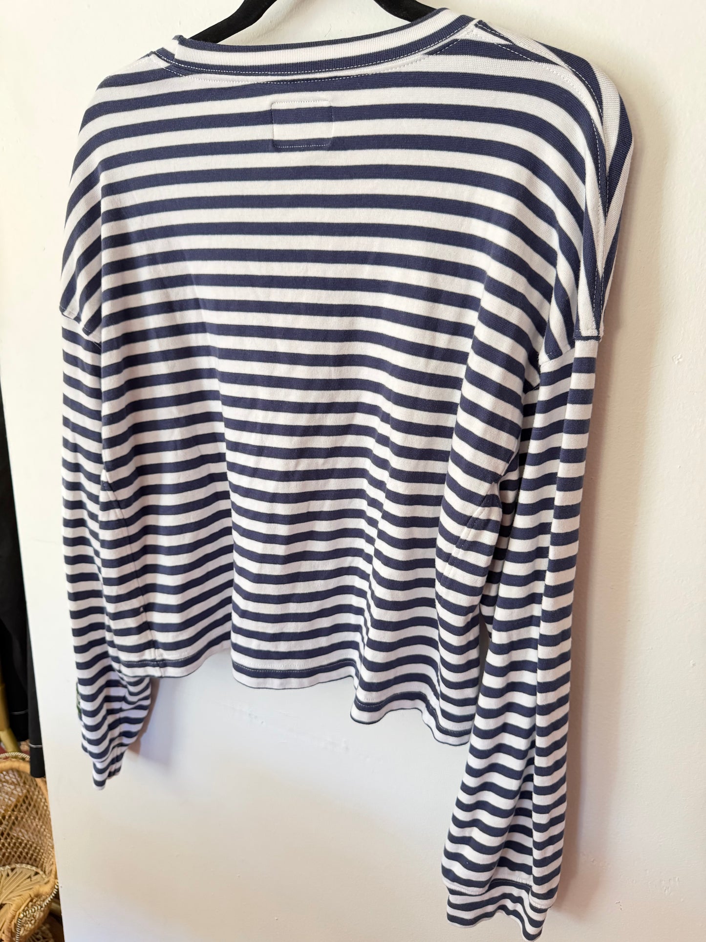 Daily Drills | Navy Bodega Striped Crew Neck, XS/S