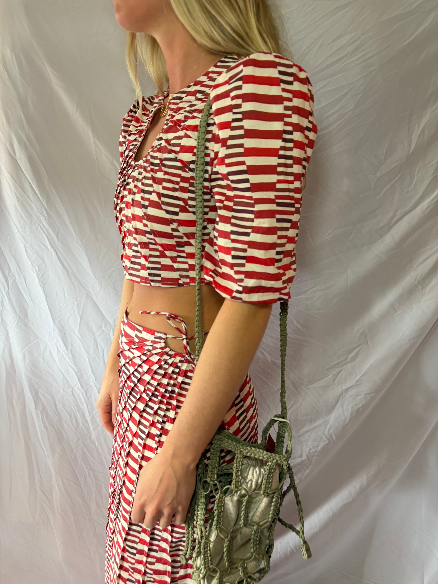 Massimo Dutti  | Crossbody Braided Purse