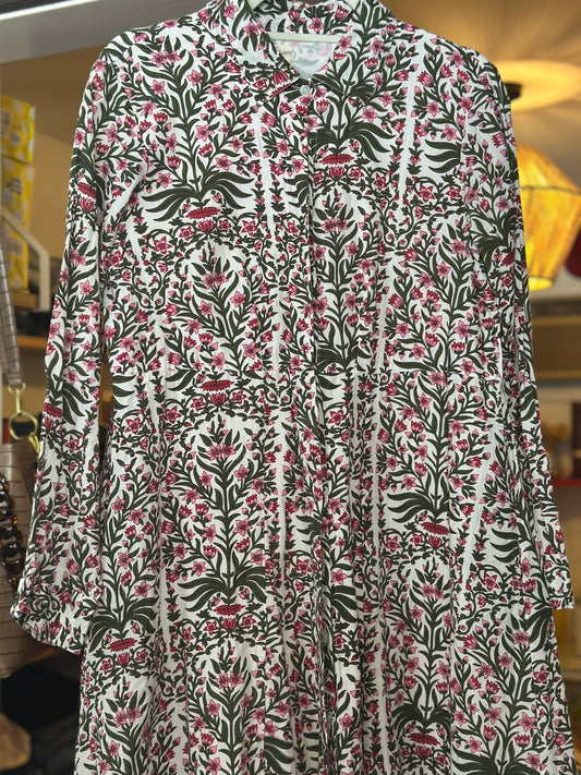 Livro | Leightweight Long Sleeve Maxi Floral Dress