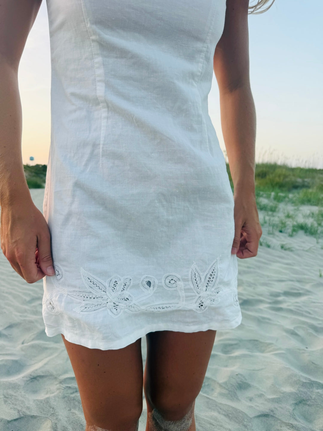 Rental Star |  Vintage Linen Shift Dress, S/M