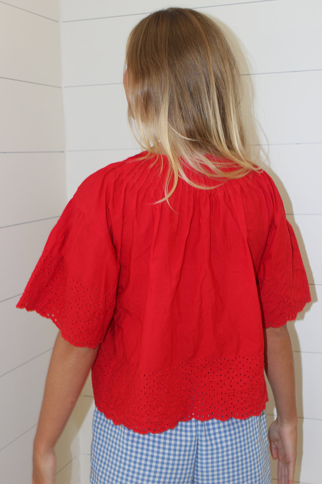 J Crew  | Eyelet Blouse, S