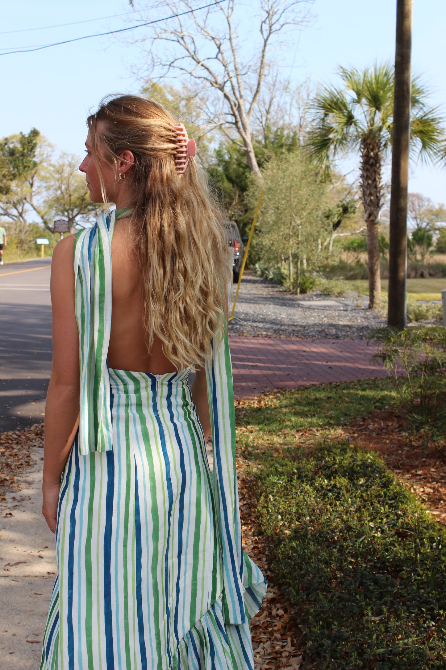 Couper | Gwendolyn Asymmetrical Ruffle Dress