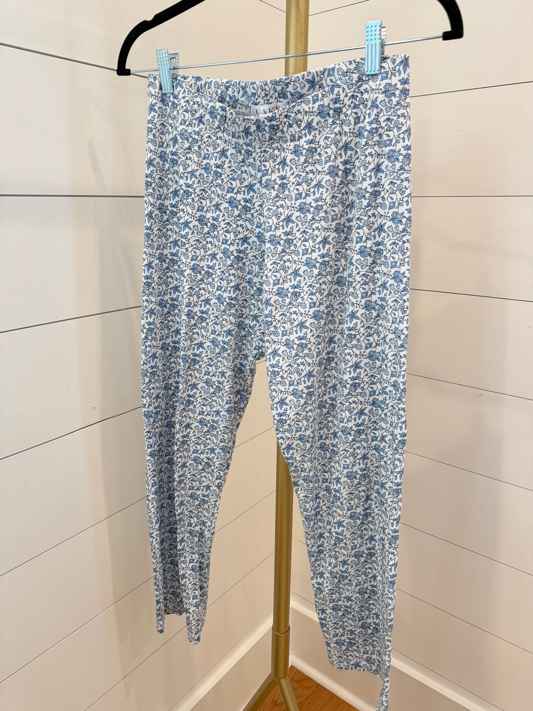 LAKE | Blue Floral Pima Long- Long PJ Set, XS