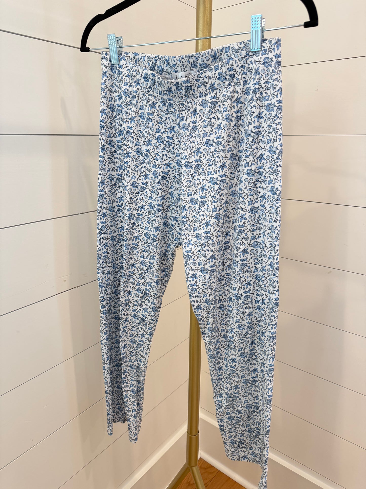 LAKE | Blue Floral Pima Long- Long PJ Set, XS