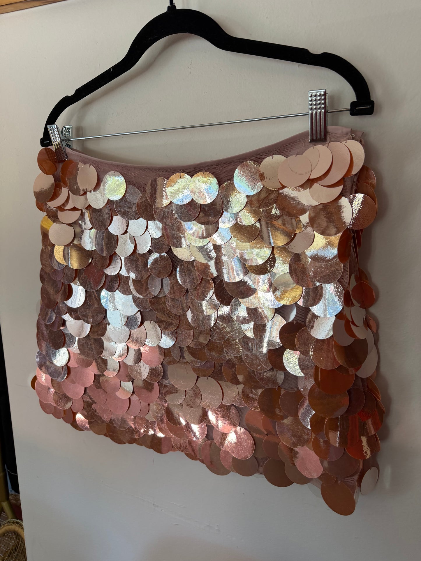 J Crew | Blush Sequin Skirt, 8