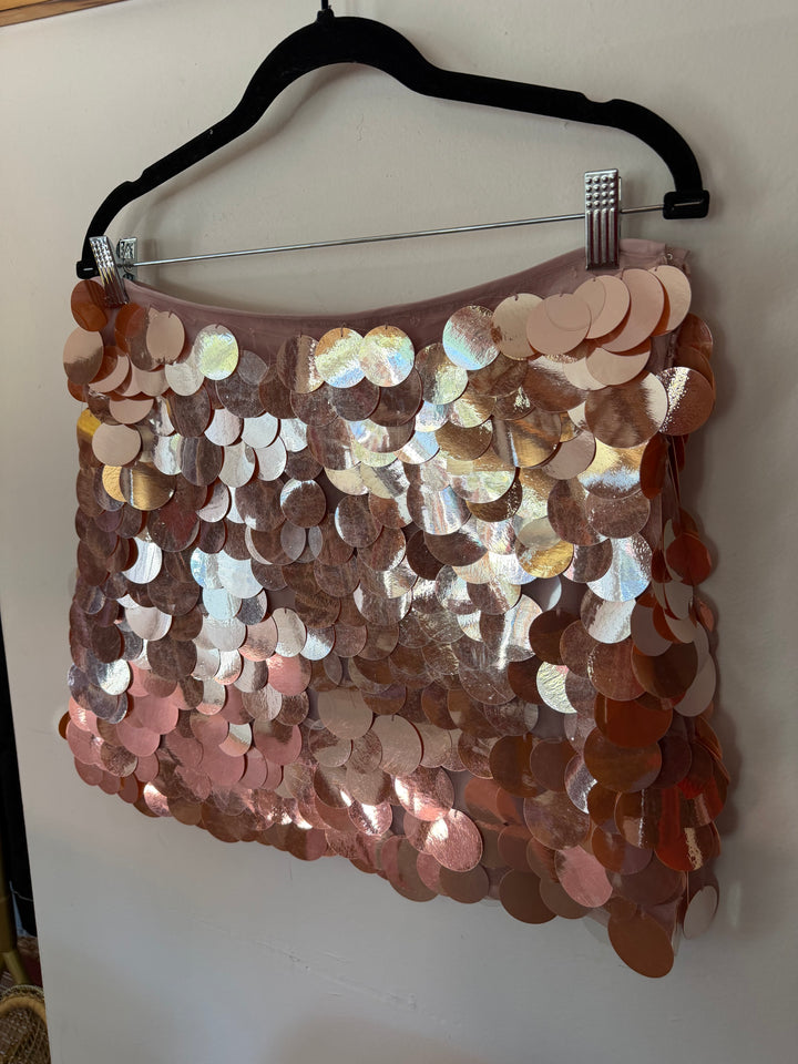 J Crew | Blush Sequin Skirt, 8