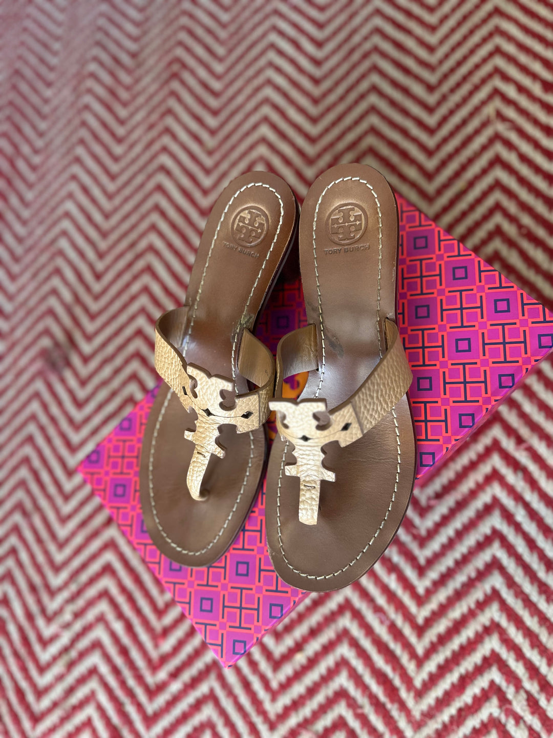 Tory Burch | Logo Wedge Sandal, 9