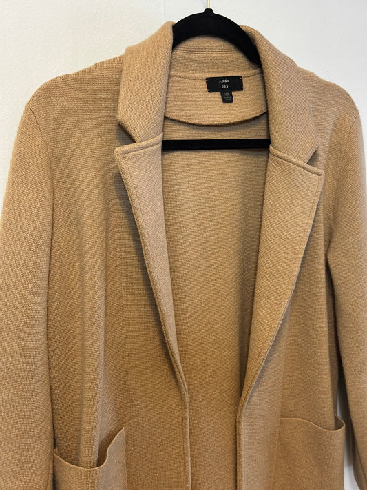 J Crew | Merino Wool Blend Open-Front Cardigan