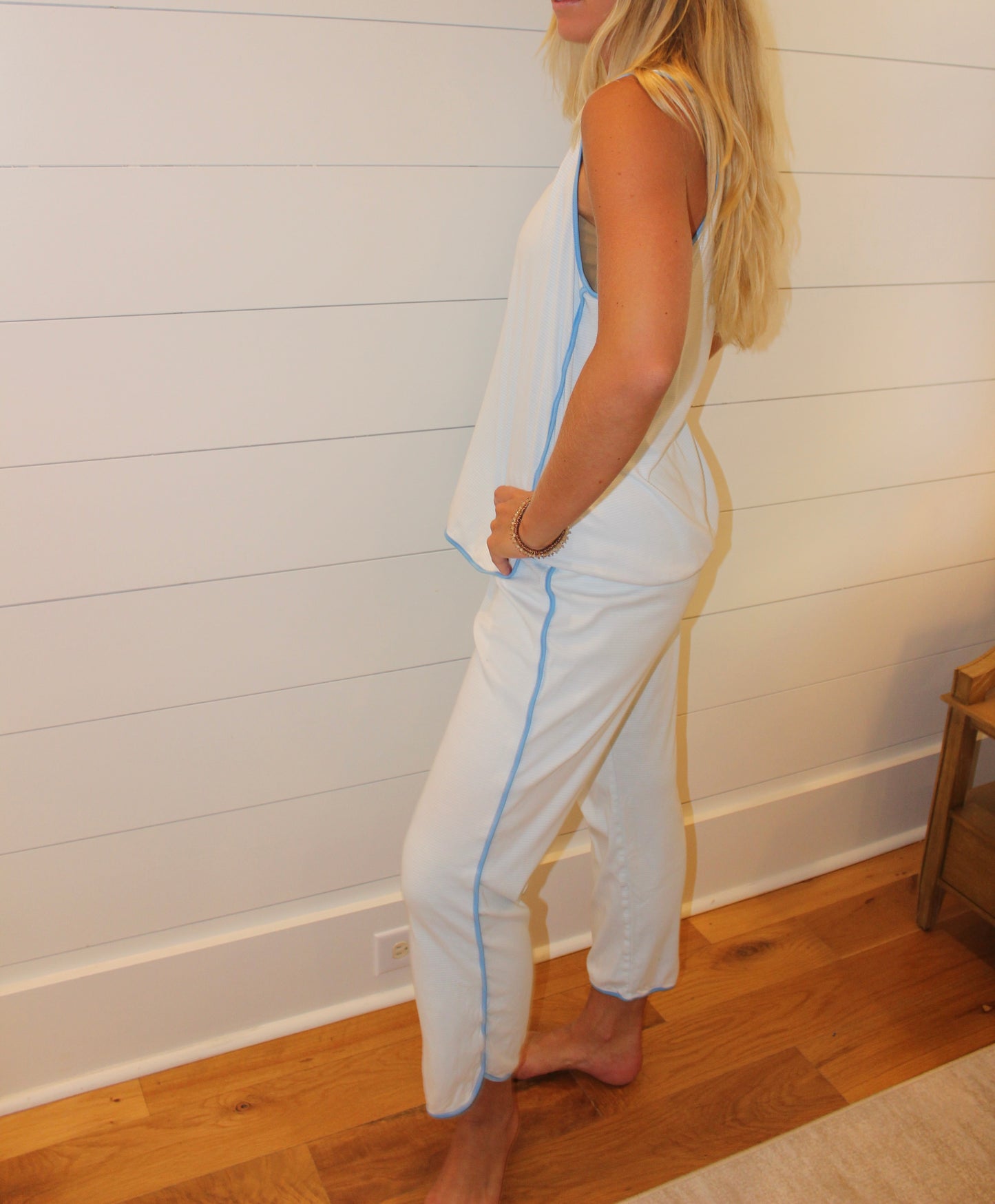 Lake | Striped Pant + Tank Set, M