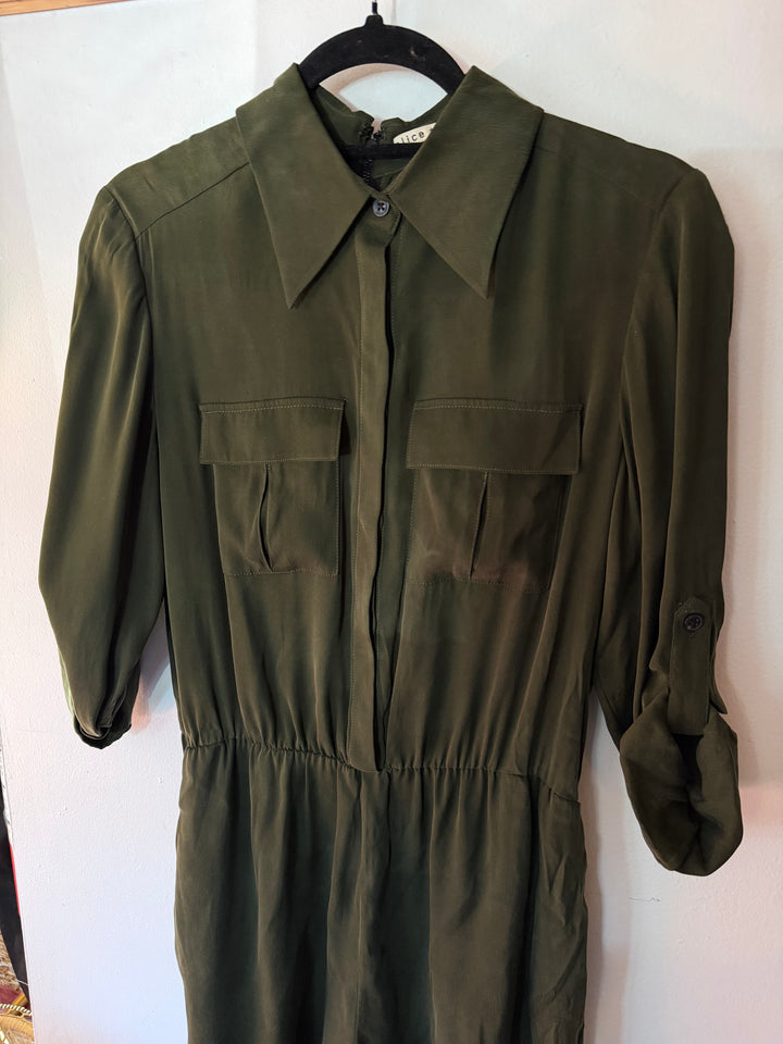 Alice + Olivia | Army Green Romper, 6