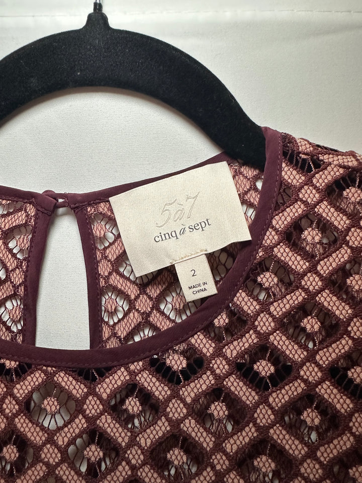 Cinq à Sept | Long Sleeve Plum Dress