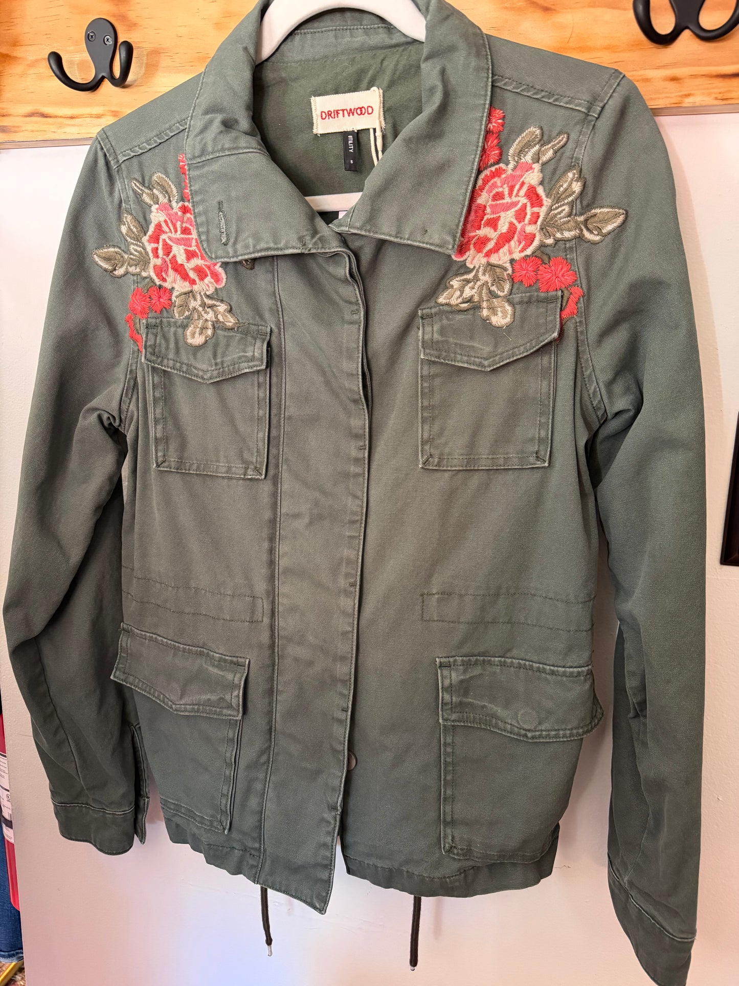 Driftwood | Floral Embroidered Jacket, S