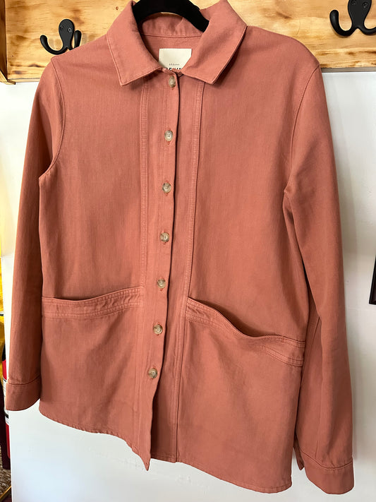 Sezane | Coral Will Denim Jacket, XS