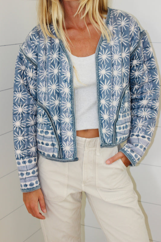 Free People | Patterned Quilted Jacket, XS