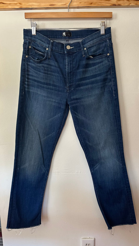 Mother | The Mid Rise Dazzler Crop Fray, 30
