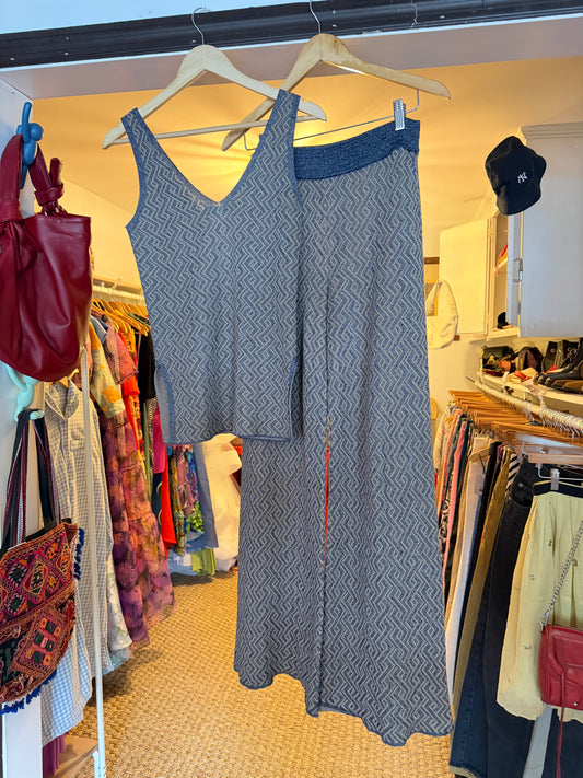 Zara | Knit Pant + Tank Set, S