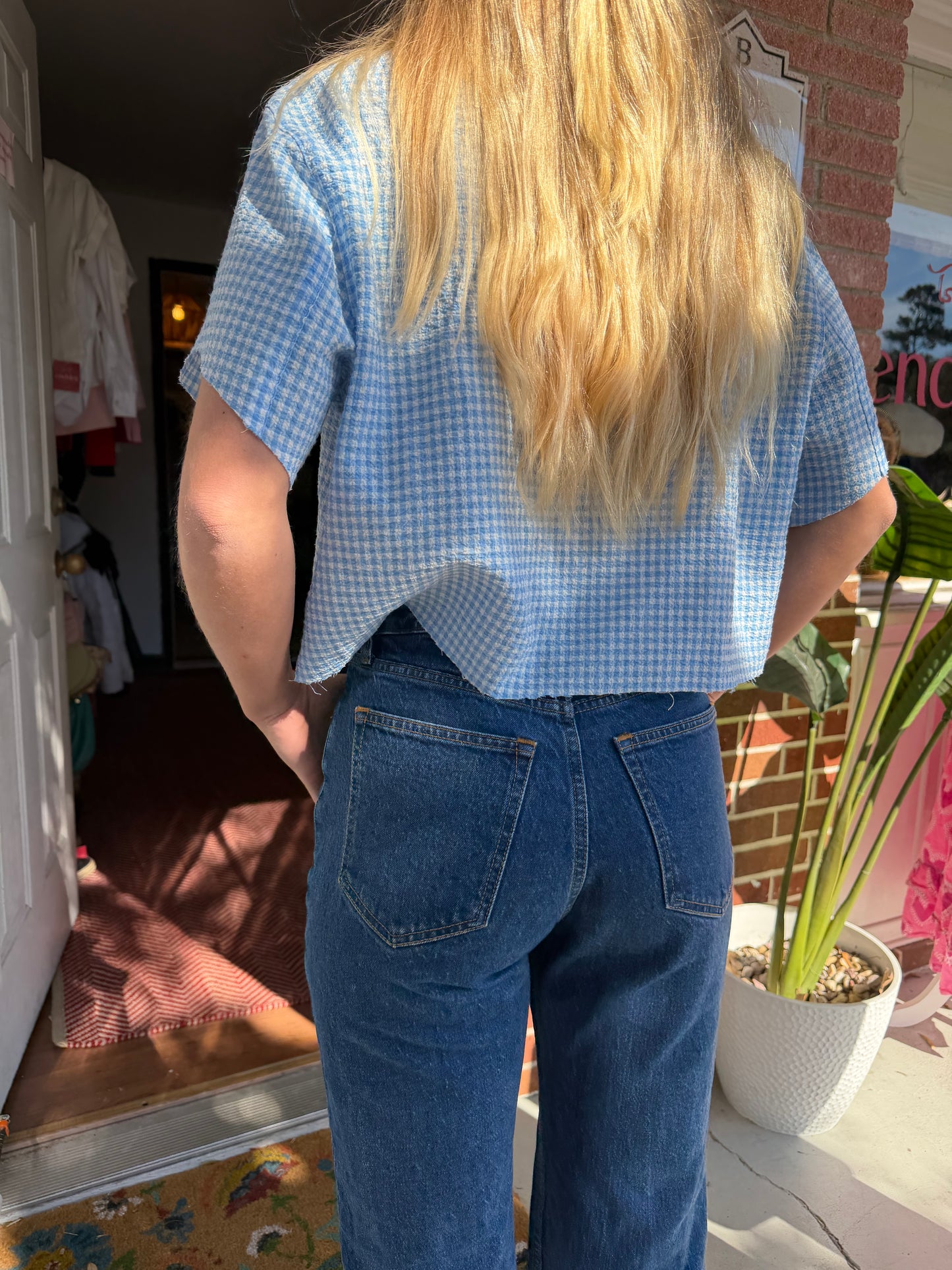 White Stag Vintage | Gingham Top, L