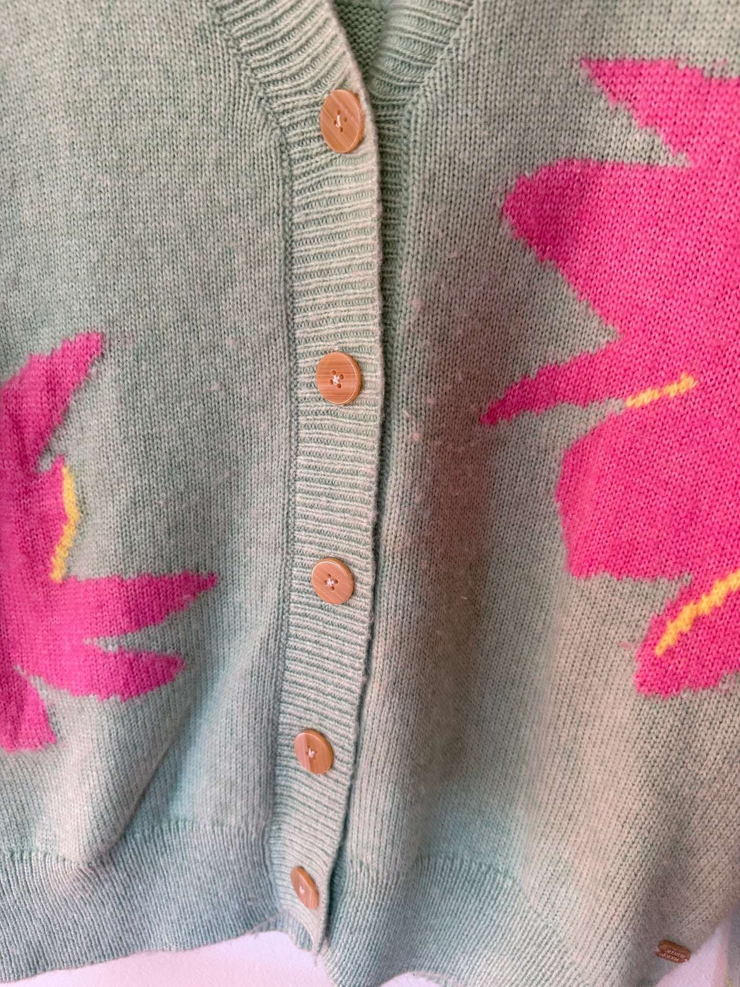 Scoth & Soda | Mint "Radiate Positivity" Wool Blend Sweater, M/L