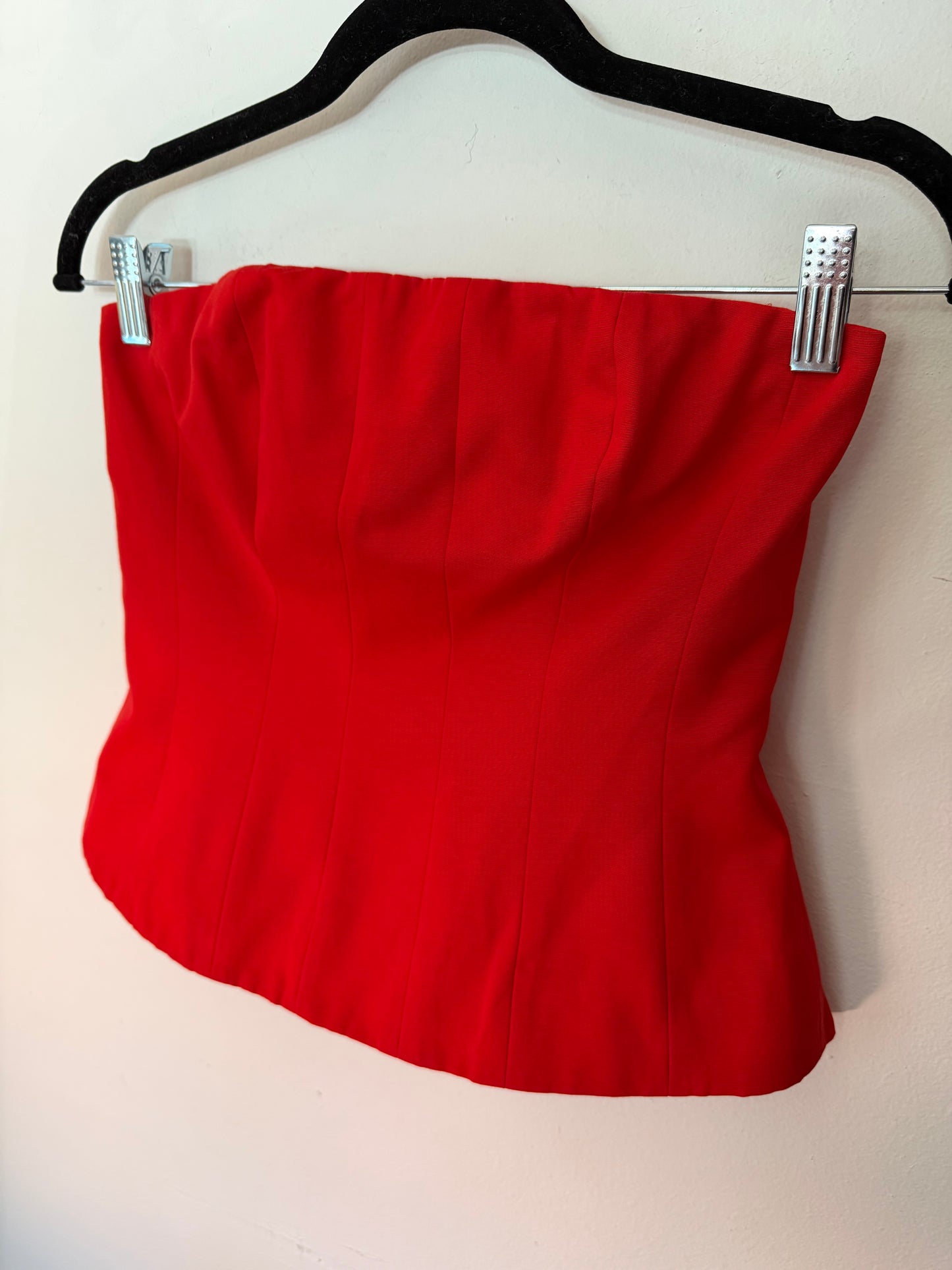 Staud | Red Corset Top