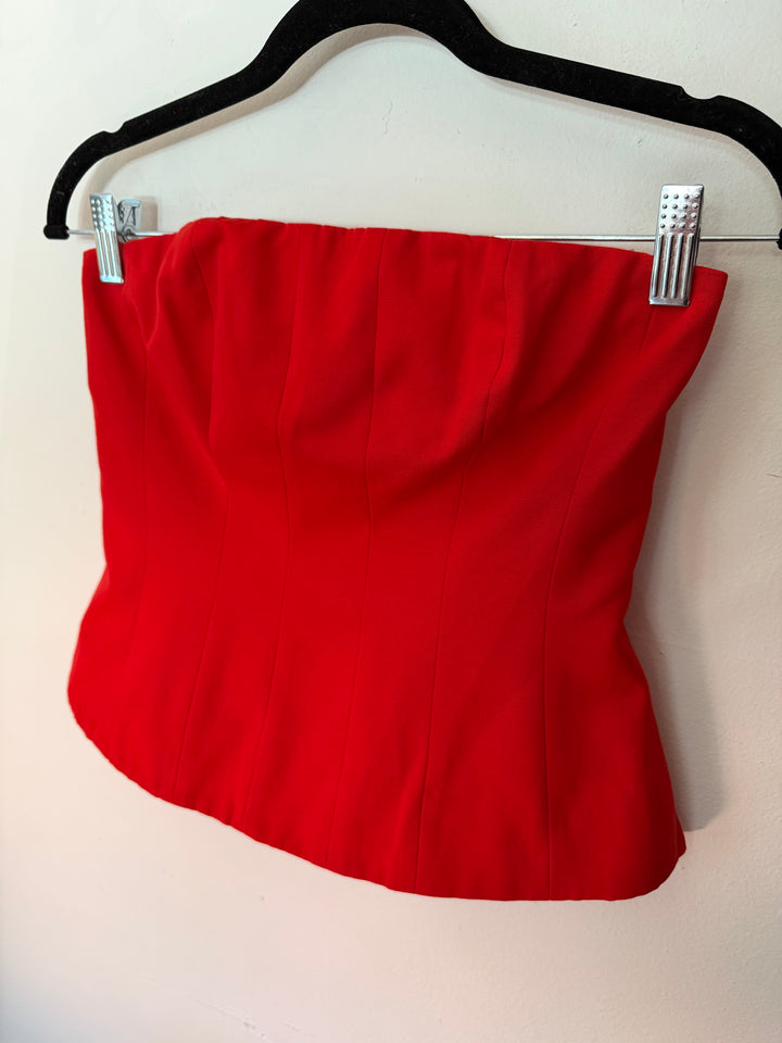 Staud | Red Corset Top