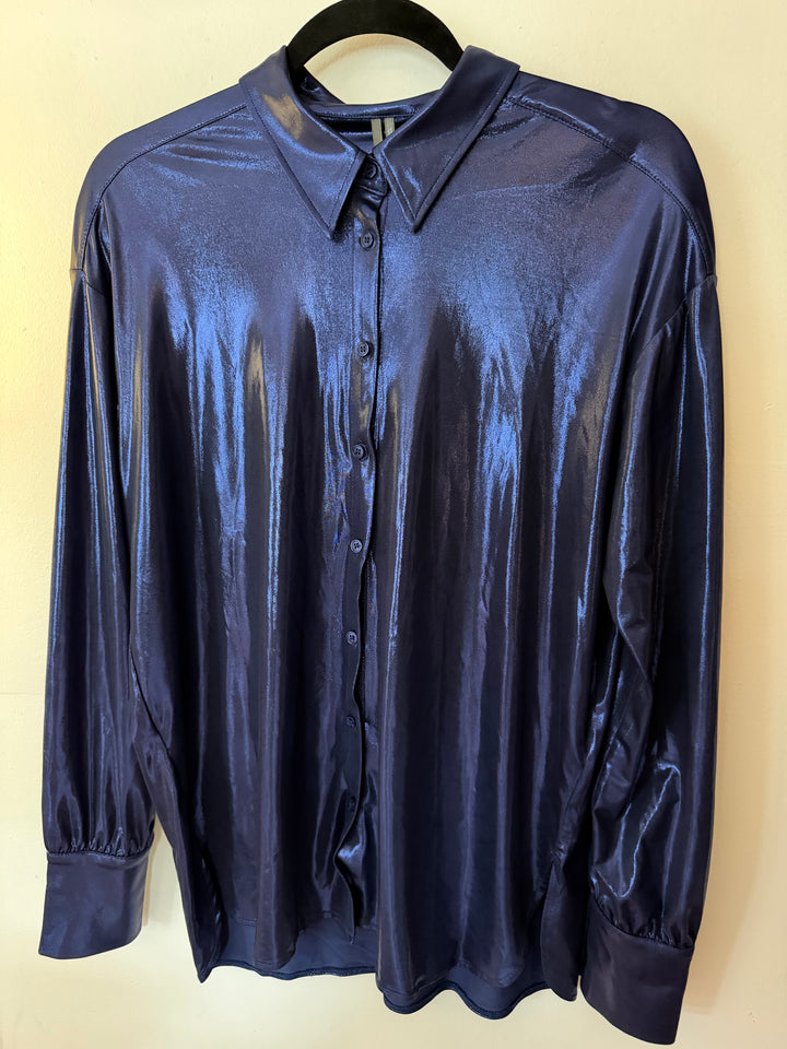 Anthropologie | Shine Button Down, S