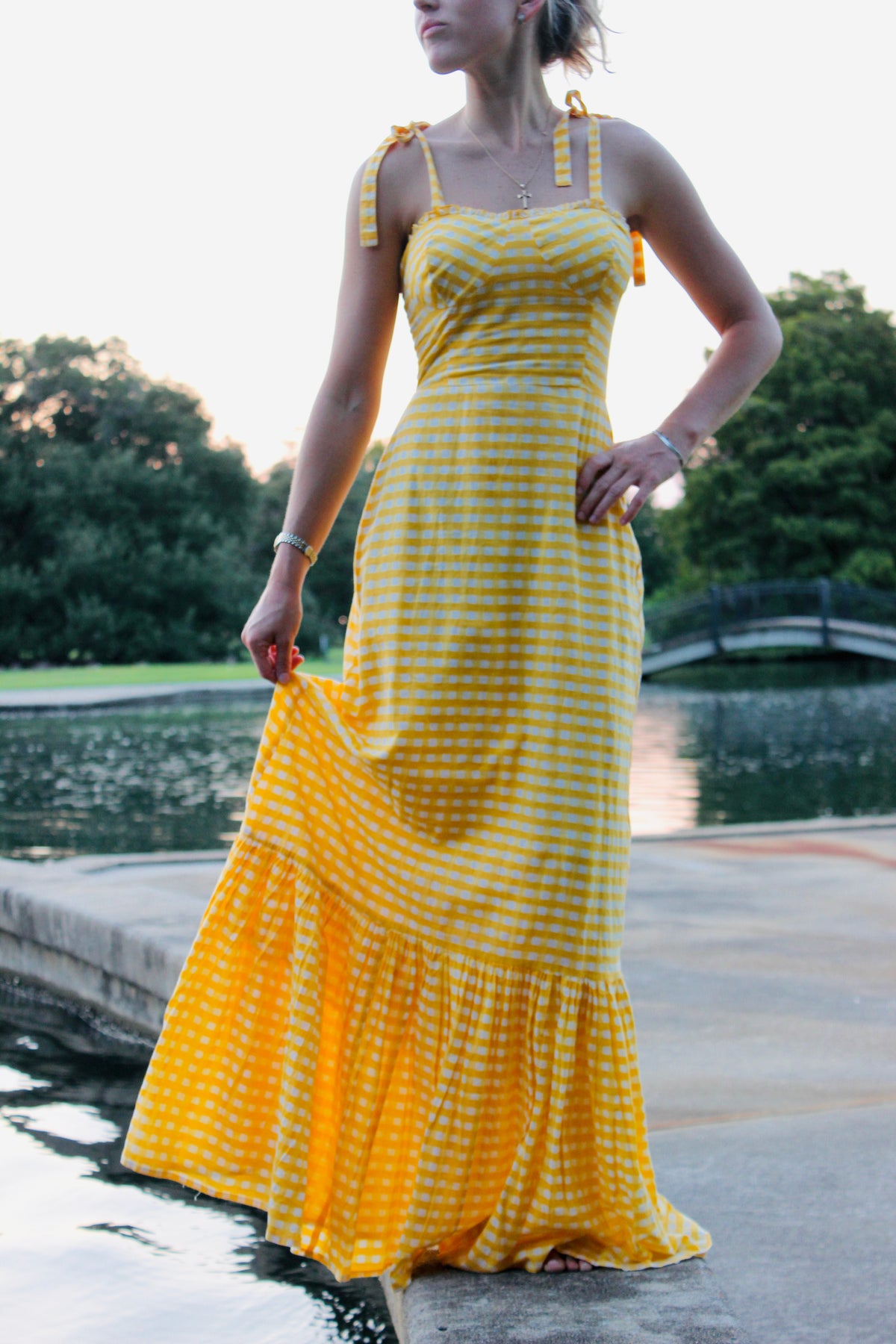 Chakeris Charleston | Gingam Tyler Dress, XS
