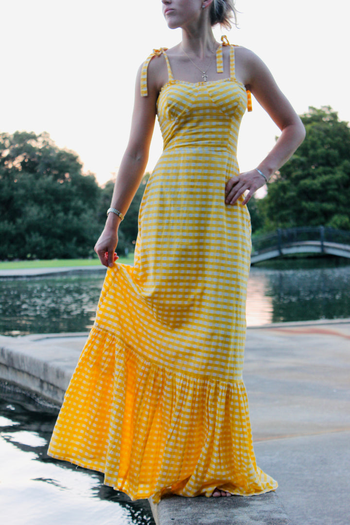Chakeris Charleston | Gingam Tyler Dress, XS