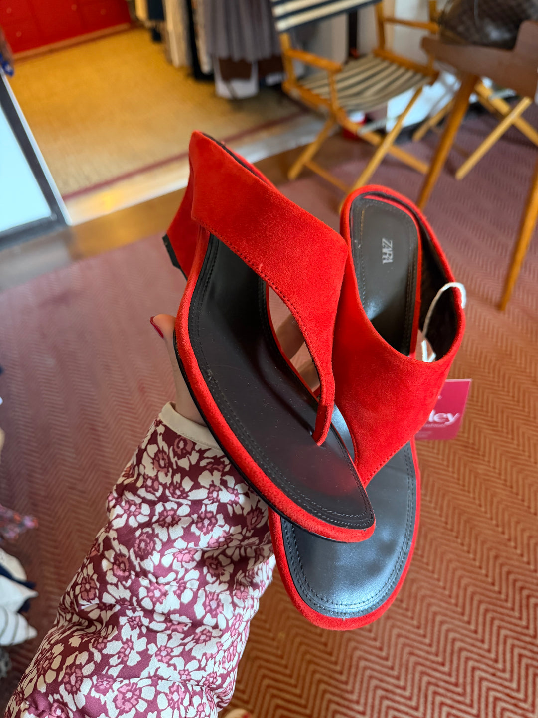 ZARA | Wedge Sandal, 38