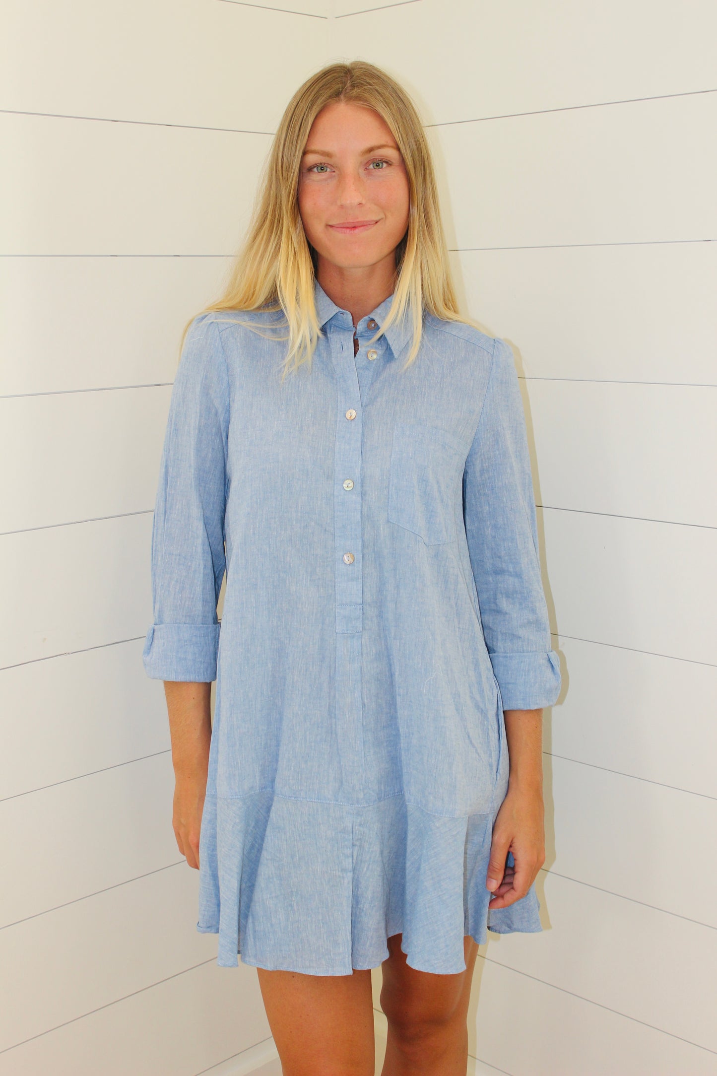 Tuckernuck | Linen Long Sleeve Dress, XS