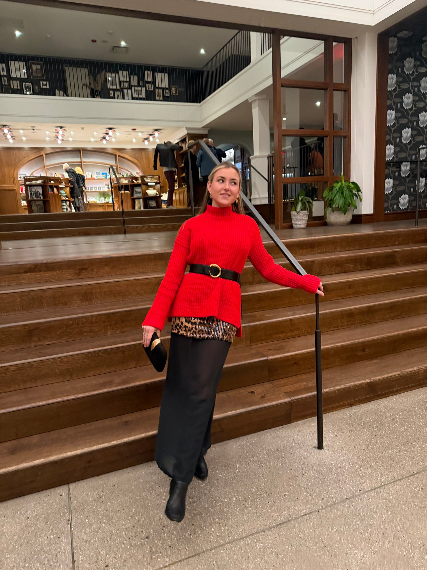 Shein | Sequin Leopard Top, XS