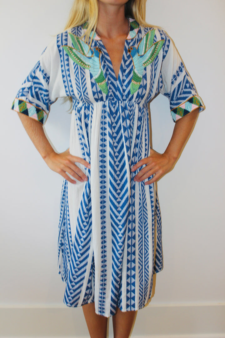 Farm Rio  | Parrot Midi Dress, XS