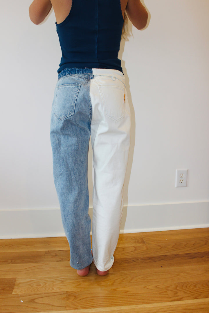 ETL Active | Half White Half Jean Straight Leg, 28