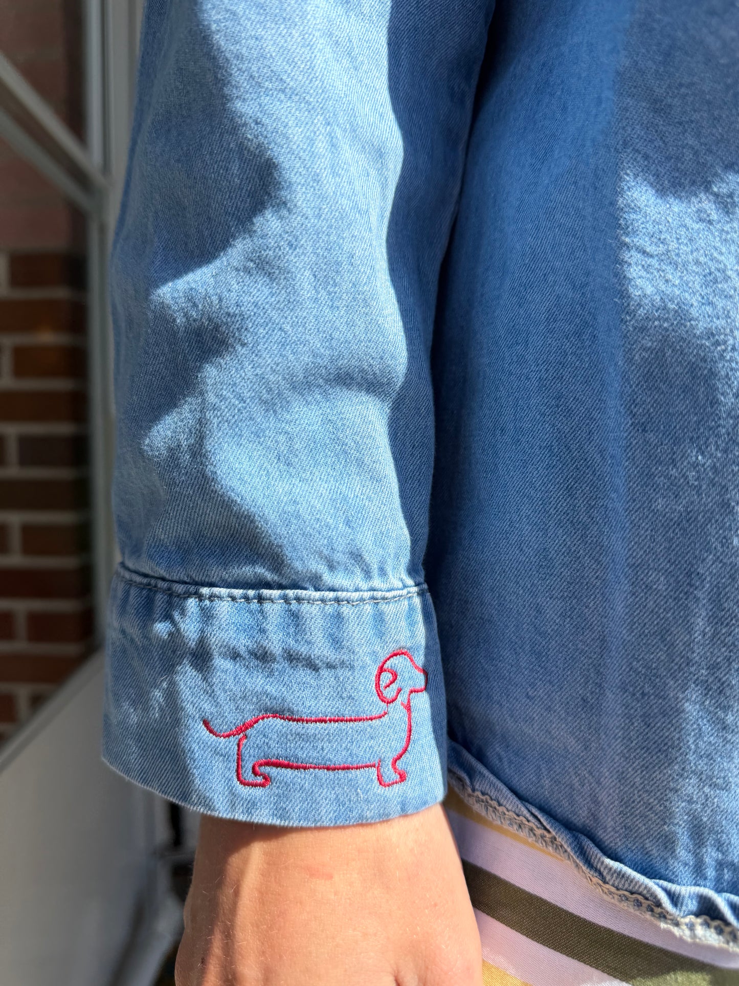 Endsley Logo | Denim Button Down, M