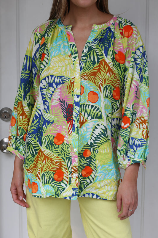 Staud | Vincent Printed Linen Tunic