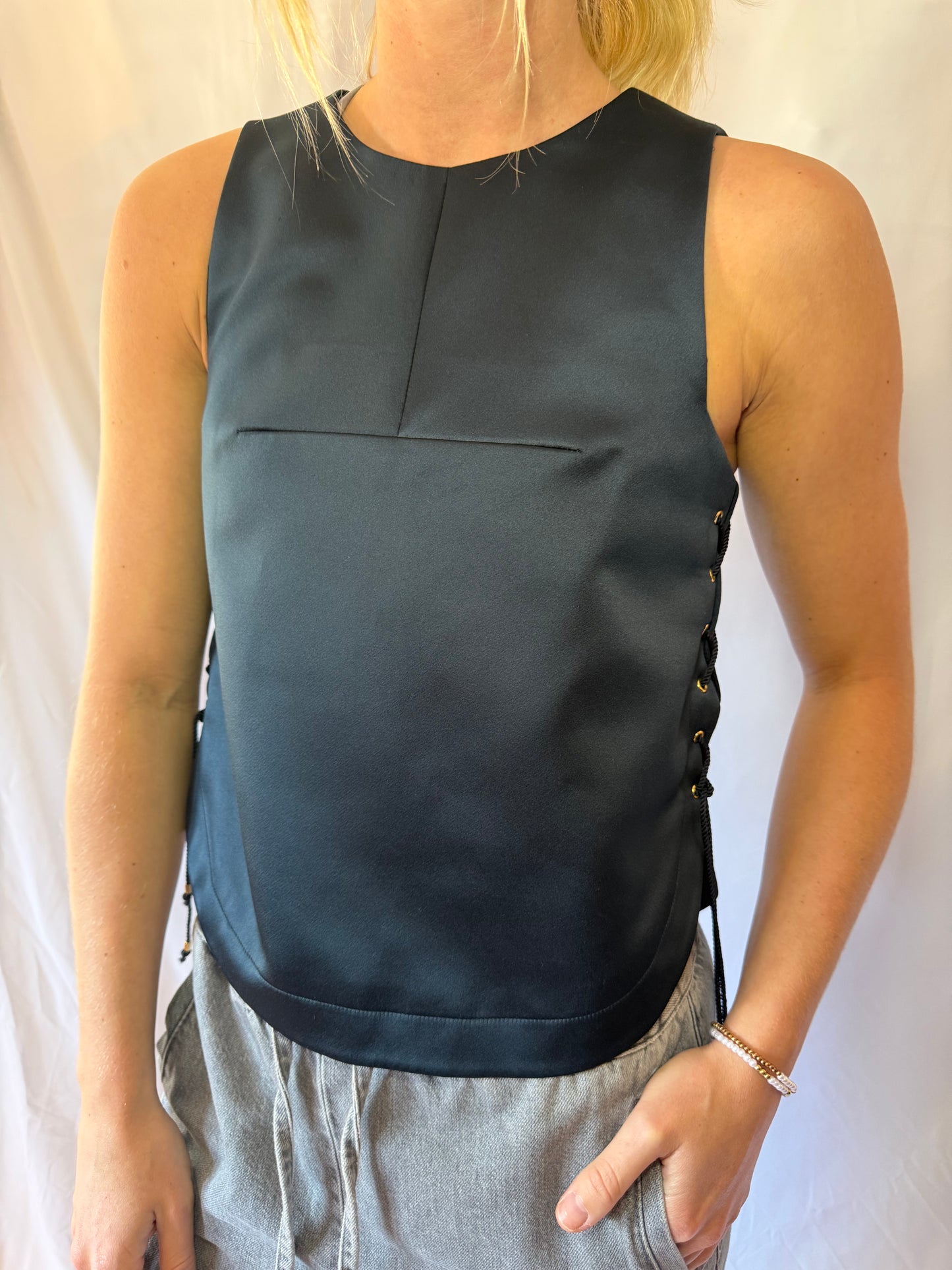 Tibi | Side Tie Up Top, 0