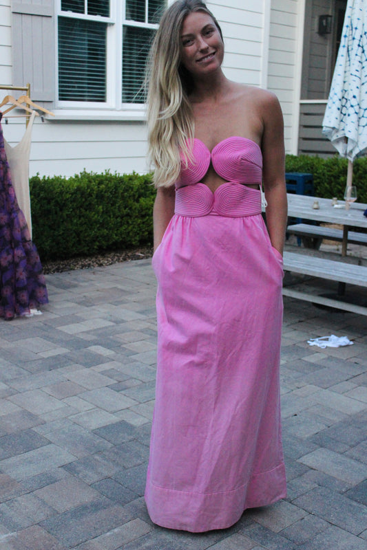 Adriana Degreas | Ribbed Bustier Dress, M