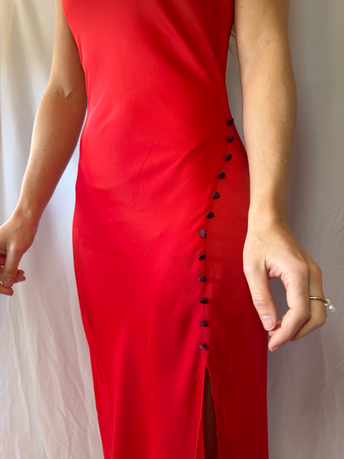 Maeve | Red Midi Dress, XS