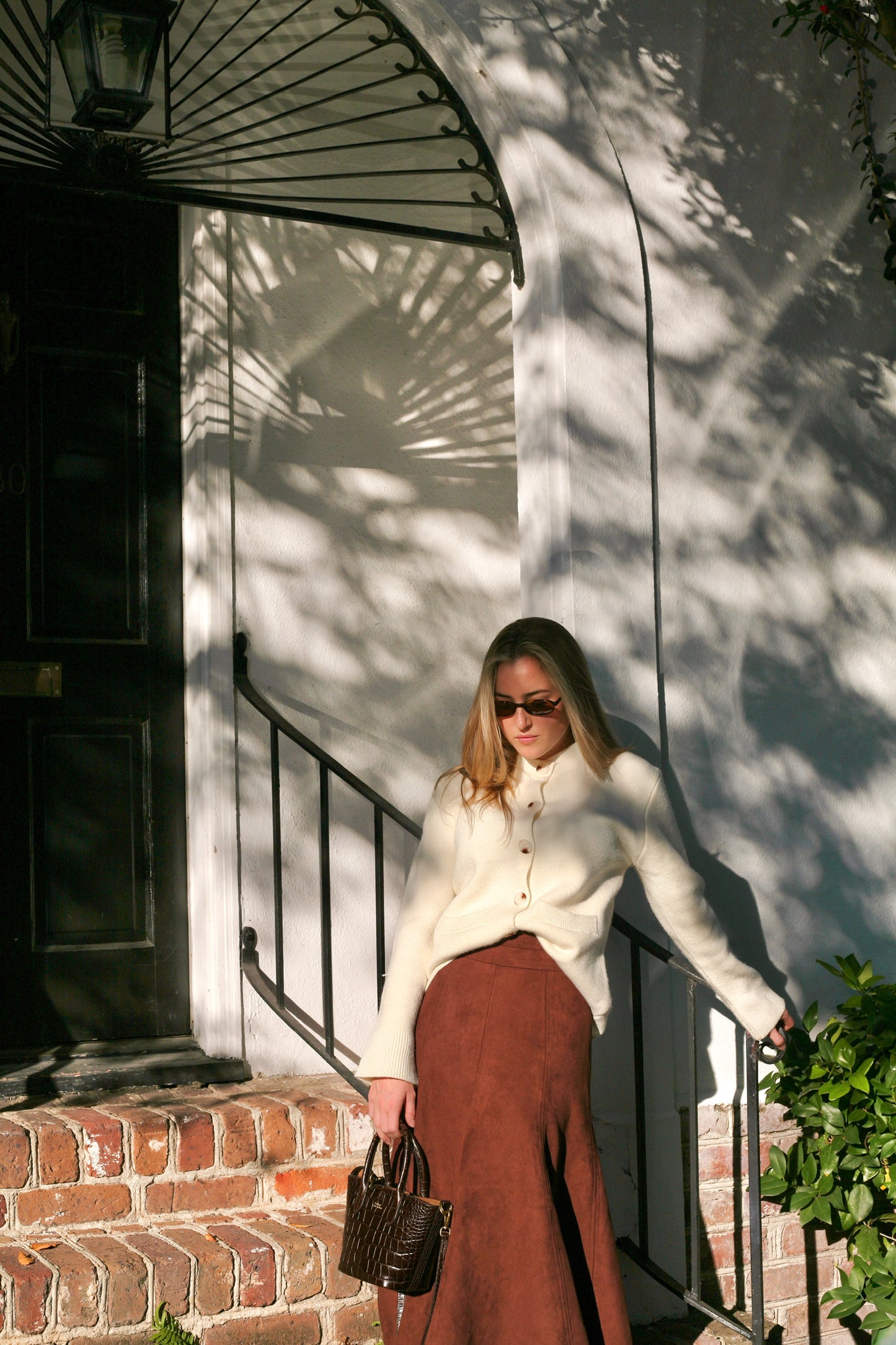 White Button Down Sweater, S/M