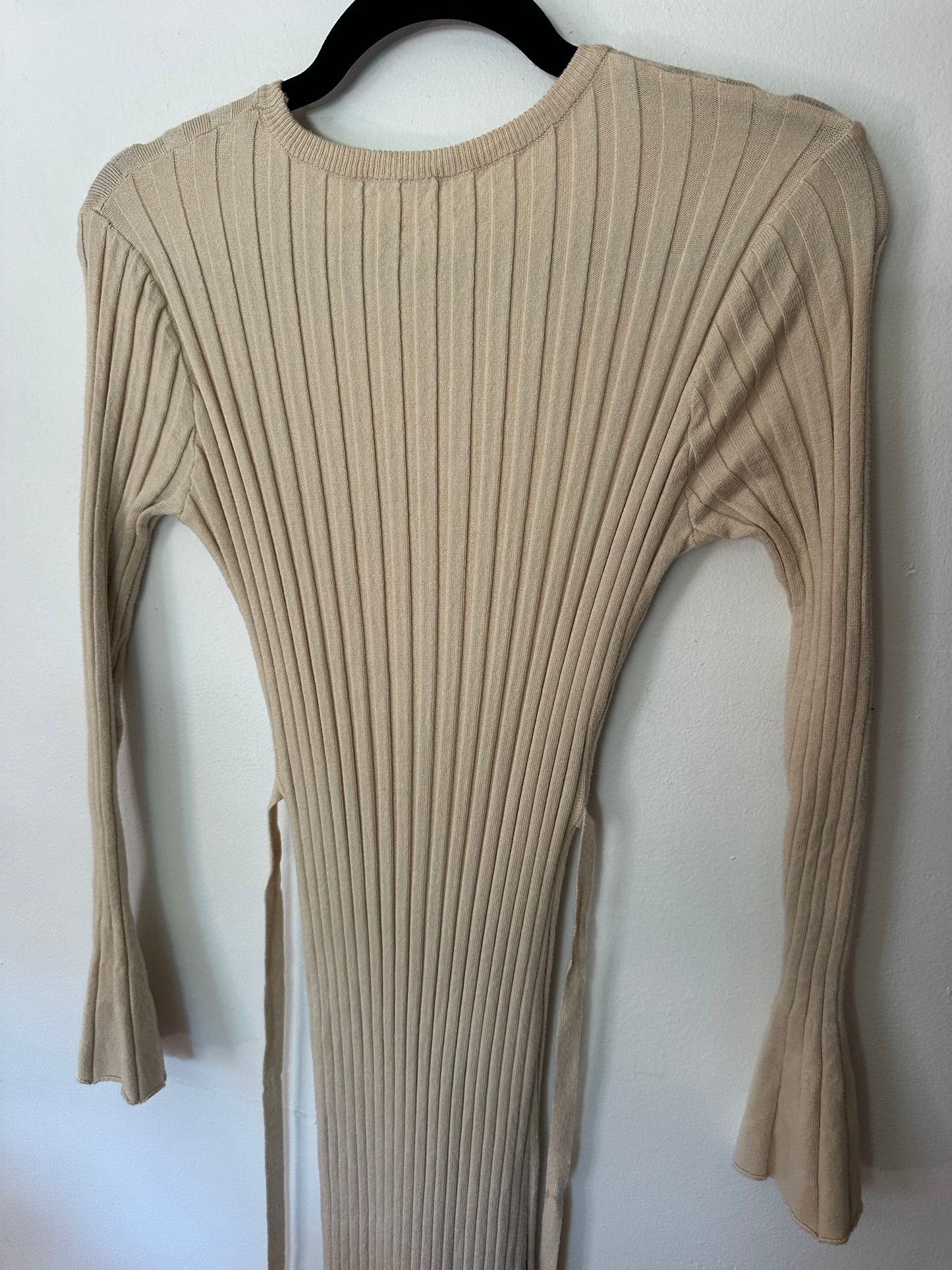 Maxi Knit Dress with Tie Belt, S