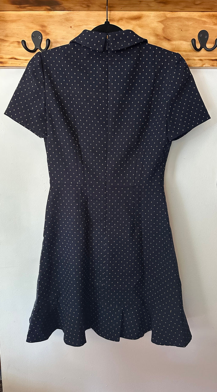 Gal Meets Glam | Polka Dot Button Dress, 0
