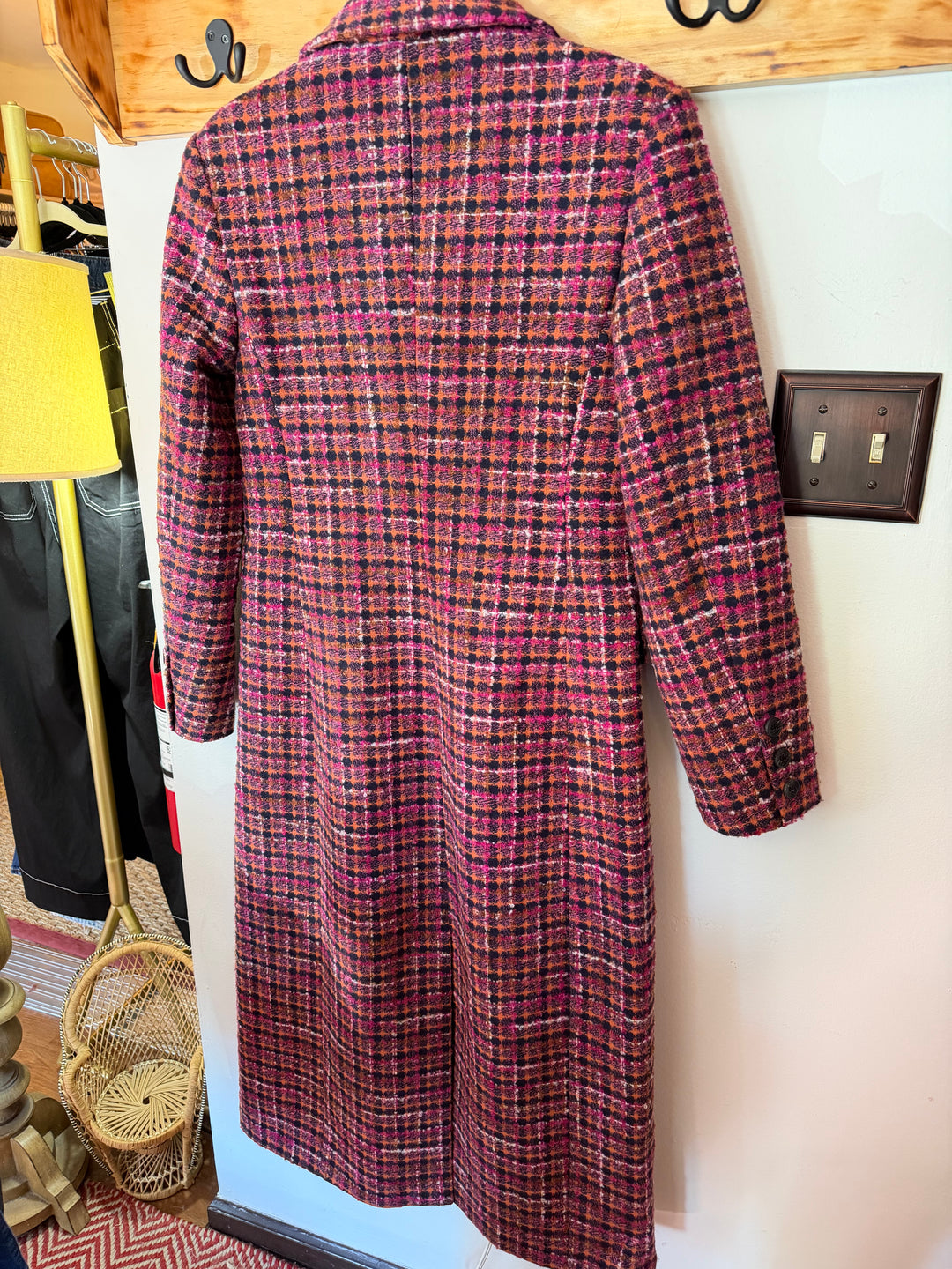 Avec Les Filles | Tweed Maxi Coat Boucle, S/P